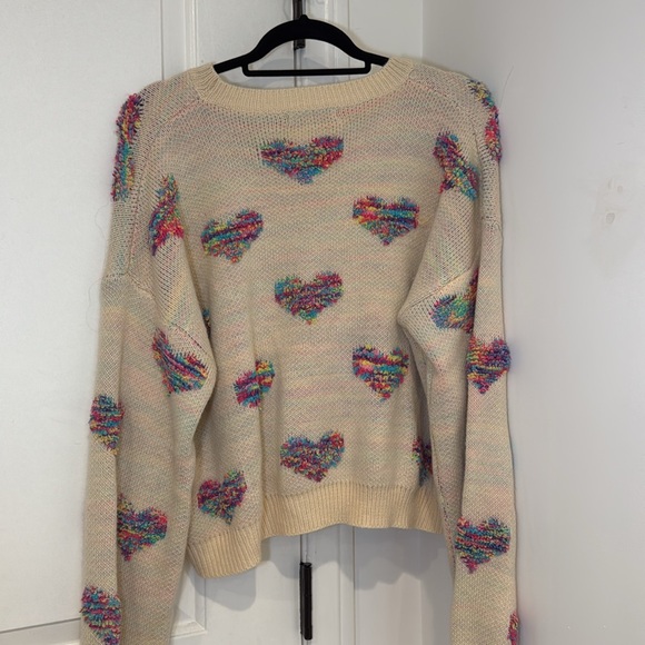 Shein Knit Heart Sweater - Picture 4 of 4